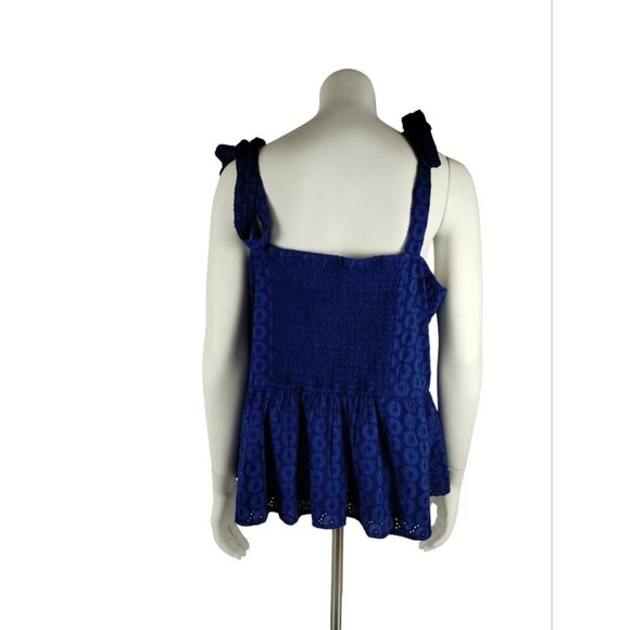 Sofia Jeans Womens 3X Blue Peplum Tank Top New with Tags - Picture 10 of 11